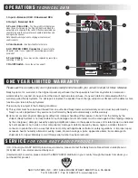 Preview for 2 page of Nady Systems PPAS -112+ Features, Instructions & Technical Data