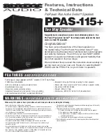 Nady Systems PPAS -115+ Features, Instructions & Technical Data preview