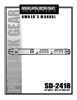 Nady Systems SD-2418 Owner'S Manual preview