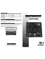 Nady Systems TD-1 Owner'S Manual preview