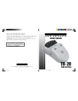 Nady Systems TR-20 Owner'S Manual preview