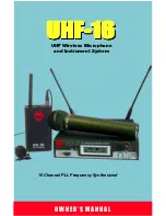 Nady Systems UHF-16 Owner'S Manual preview