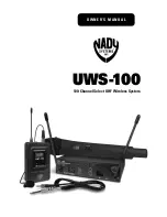 Nady Systems UWS-100 Owner'S Manual preview