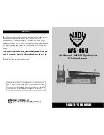 Nady Systems WS-16U Owner'S Manual preview