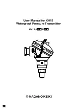 Предварительный просмотр 1 страницы Nagano Keiki KH15 3 Series User Manual