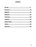 Preview for 3 page of Nagel CITOBORMA 111 Operating Instructions Manual