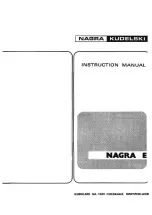 Nagra E Instruction Manual preview