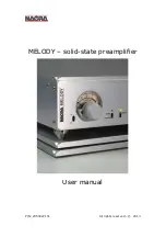 Preview for 1 page of Nagra MELODY User Manual