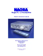 Предварительный просмотр 1 страницы Nagra PL-L Owner'S Instruction Manual