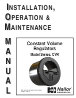 Preview for 1 page of Nailor CVR Series Installation, Operation & Maintenance Manual