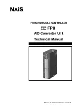 Предварительный просмотр 1 страницы NAiS FP0-A80 Technical Manual