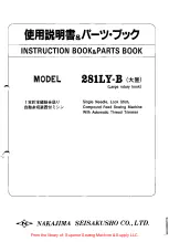 Nakajima 281LY-B Instruction Book & Parts Book preview