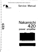 Nakamichi 420 Service Manual preview