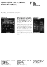 Preview for 16 page of Nakamichi 700 Operating Instructions Manual