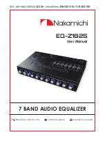 Nakamichi EQ-Z1825 User Manual preview