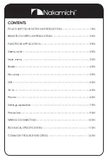 Preview for 2 page of Nakamichi NA3020 User Manual