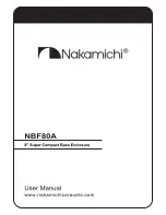 Nakamichi NBF80A User Manual preview