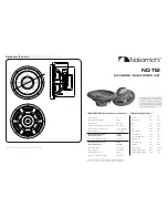 Preview for 1 page of Nakamichi NG 112 Specifications