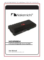 Предварительный просмотр 1 страницы Nakamichi NGXA80.4 User Manual