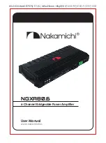 Предварительный просмотр 1 страницы Nakamichi NGXA80.6 User Manual