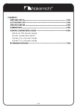 Предварительный просмотр 2 страницы Nakamichi NKSA60.4 User Manual