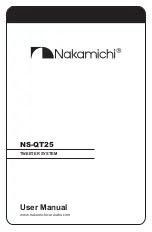 Preview for 1 page of Nakamichi NS-QT25 User Manual