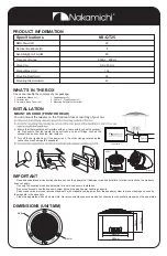 Preview for 2 page of Nakamichi NS-QT25 User Manual