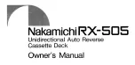 Preview for 2 page of Nakamichi RX-505 Owner'S Manual