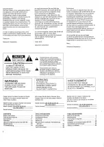 Preview for 2 page of Nakamichi SR-4E Owner'S Manual