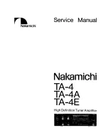 Nakamichi ta-4 Service Manual предпросмотр