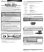 Preview for 2 page of Nakanishi ECN-011 Operation Manual