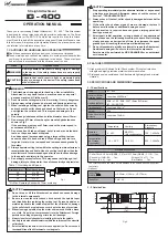 Nakanishi IG - 400 Operation Manual preview