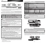 Preview for 1 page of Nakanishi KBS-101 Operation Manual