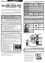 Preview for 1 page of Nakanishi LUSTER LS-100 Operation Manual