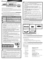 Preview for 1 page of Nakanishi MFC-300 Operation Manual