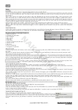 Предварительный просмотр 16 страницы Nakayama 025276 User Manual