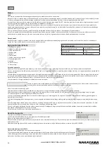 Предварительный просмотр 36 страницы Nakayama 025276 User Manual