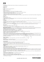 Предварительный просмотр 58 страницы Nakayama 029113 User Manual