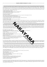 Предварительный просмотр 52 страницы Nakayama EH4510 Instruction Manual