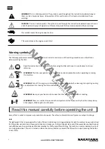 Предварительный просмотр 3 страницы Nakayama MB5005 Manual