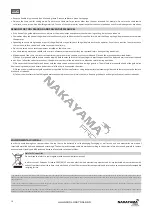 Preview for 10 page of Nakayama PRO EC1500 Manual