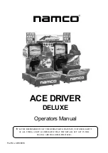 NAMCO ACE DRIVER DELUXE Operator'S Manual предпросмотр
