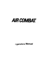 NAMCO Air Combat Operator'S Manual preview