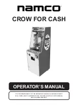 NAMCO Crow for Cash Operator'S Manual preview