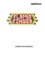 NAMCO FLAMING FINGER Operator'S Manual preview