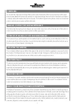 Preview for 4 page of NAMCO FLOORWASH 1000 Battery Manual Of Use And Maintenance