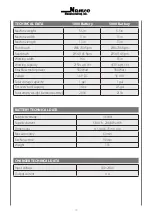 Preview for 10 page of NAMCO FLOORWASH 1000 Battery Manual Of Use And Maintenance