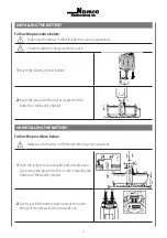 Preview for 14 page of NAMCO FLOORWASH 1000 Battery Manual Of Use And Maintenance