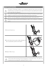 Preview for 16 page of NAMCO FLOORWASH 1000 Battery Manual Of Use And Maintenance