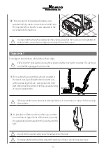 Preview for 20 page of NAMCO FLOORWASH 1000 Battery Manual Of Use And Maintenance